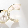 image:imageGifts for Wife Anniversary Brooch for Women Pearl Brooch Real AAA Quality Handpicked Nature Pearls and D Color Moissanite  Gifts for Mom Girlfriend Her NO11181