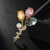 image:imageGifts for Wife Anniversary Brooch for Women Pearl Brooch Real AAA Quality Handpicked Nature Pearls and D Color Moissanite  Gifts for Mom Girlfriend Her NO11183