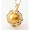 image:imageGifts for Wife Jewelry Plated 18K Gold  Genuine South Sea Golden Pearl Jewelry Pendant Necklace for Women Birthday Gift for Girlfriend Valentines Day for Wife Mothers Day for Mom Grandma
