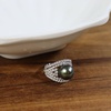 image:imageNONNYL Anniversary Birthday Gift for WifeTahitianBlackPearlRingsGifts for Women Wedding Mom Her Mothers Day Valentines Day Christmas18K Gold Plated Sterling Silver Ring Fine Jewelry