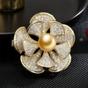 image:imageNONNYL Elegant South Sea Golden Pearl Brooch Pins Costume Jewelry For Women Fashion Christmas Gifts Wife Mom Girlfriend Anniversary Birthday Fine Jewelry Gifts for Her NO2236