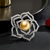image:imageNONNYL Elegant South Sea Golden Pearl Brooch Pins Costume Jewelry For Women Fashion Christmas Gifts Wife Mom Girlfriend Anniversary Birthday Fine Jewelry Gifts for Her NO2268