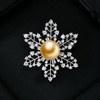 image:imageNONNYL Elegant South Sea Golden Pearl Brooch Pins Costume Jewelry For Women Fashion Christmas Gifts Wife Mom Girlfriend Anniversary Birthday Fine Jewelry Gifts for Her NO1154
