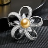 image:imageNONNYL Elegant South Sea Golden Pearl Brooch Pins Costume Jewelry For Women Fashion Christmas Gifts Wife Mom Girlfriend Anniversary Birthday Fine Jewelry Gifts for Her NO1173