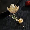 image:imageNONNYL Elegant South Sea Golden Pearl Brooch Pins Costume Jewelry For Women Fashion Christmas Gifts Wife Mom Girlfriend Anniversary Birthday Fine Jewelry Gifts for Her NO1150