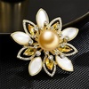 image:imageNONNYL Elegant South Sea Golden Pearl Brooch Pins Costume Jewelry For Women Fashion Christmas Gifts Wife Mom Girlfriend Anniversary Birthday Fine Jewelry Gifts for Her NO1145