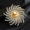 image:imageNONNYL Elegant South Sea Golden Pearl Brooch Pins Costume Jewelry For Women Fashion Christmas Gifts Wife Mom Girlfriend Anniversary Birthday Fine Jewelry Gifts for Her NO2265
