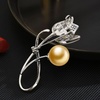 image:imageNONNYL Elegant South Sea Golden Pearl Brooch Pins Costume Jewelry For Women Fashion Christmas Gifts Wife Mom Girlfriend Anniversary Birthday Fine Jewelry Gifts for Her NO2257