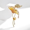 image:imageNONNYL Elegant South Sea Golden Pearl Brooch Pins Costume Jewelry For Women Fashion Christmas Gifts Wife Mom Girlfriend Anniversary Birthday Fine Jewelry Gifts for Her NO1178