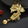 image:imageNONNYL Elegant South Sea Golden Pearl Brooch Pins Costume Jewelry For Women Fashion Christmas Gifts Wife Mom Girlfriend Anniversary Birthday Fine Jewelry Gifts for Her NO2263