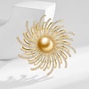 image:imageNONNYL Elegant South Sea Golden Pearl Brooch Pins Costume Jewelry For Women Fashion Christmas Gifts Wife Mom Girlfriend Anniversary Birthday Fine Jewelry Gifts for Her NO2265