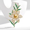 image:imageNONNYL Elegant South Sea Golden Pearl Brooch Pins Costume Jewelry For Women Fashion Christmas Gifts Wife Mom Girlfriend Anniversary Birthday Fine Jewelry Gifts for Her NO2260