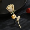image:imageNONNYL Elegant South Sea Golden Pearl Brooch Pins Costume Jewelry For Women Fashion Christmas Gifts Wife Mom Girlfriend Anniversary Birthday Fine Jewelry Gifts for Her NO2241
