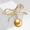 image:imageNONNYL Elegant South Sea Golden Pearl Brooch Pins Costume Jewelry For Women Fashion Christmas Gifts Wife Mom Girlfriend Anniversary Birthday Fine Jewelry Gifts for Her NO2245