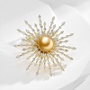 image:imageNONNYL Elegant South Sea Golden Pearl Brooch Pins Costume Jewelry For Women Fashion Christmas Gifts Wife Mom Girlfriend Anniversary Birthday Fine Jewelry Gifts for Her NO1146