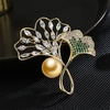 image:imageNONNYL Elegant South Sea Golden Pearl Brooch Pins Costume Jewelry For Women Fashion Christmas Gifts Wife Mom Girlfriend Anniversary Birthday Fine Jewelry Gifts for Her NO1171