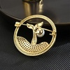 image:imageNONNYL Elegant South Sea Golden Pearl Brooch Pins Costume Jewelry For Women Fashion Christmas Gifts Wife Mom Girlfriend Anniversary Birthday Fine Jewelry Gifts for Her NO1172