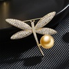 image:imageNONNYL Elegant South Sea Golden Pearl Brooch Pins Costume Jewelry For Women Fashion Christmas Gifts Wife Mom Girlfriend Anniversary Birthday Fine Jewelry Gifts for Her NO1160