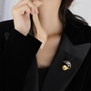 image:imageNONNYL Elegant South Sea Golden Pearl Brooch Pins Costume Jewelry For Women Fashion Christmas Gifts Wife Mom Girlfriend Anniversary Birthday Fine Jewelry Gifts for Her NO2286