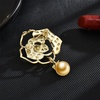 image:imageNONNYL Elegant South Sea Golden Pearl Brooch Pins Costume Jewelry For Women Fashion Christmas Gifts Wife Mom Girlfriend Anniversary Birthday Fine Jewelry Gifts for Her NO2271