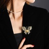 image:imageNONNYL Elegant South Sea Golden Pearl Brooch Pins Costume Jewelry For Women Fashion Christmas Gifts Wife Mom Girlfriend Anniversary Birthday Fine Jewelry Gifts for Her NO2288