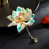 image:imageNONNYL Elegant South Sea Golden Pearl Brooch Pins Costume Jewelry For Women Fashion Christmas Gifts Wife Mom Girlfriend Anniversary Birthday Fine Jewelry Gifts for Her NO1155