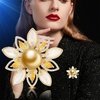 image:imageNONNYL Elegant South Sea Golden Pearl Brooch Pins Costume Jewelry For Women Fashion Christmas Gifts Wife Mom Girlfriend Anniversary Birthday Fine Jewelry Gifts for Her NO1145