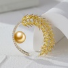 image:imageNONNYL Elegant South Sea Golden Pearl Brooch Pins Costume Jewelry For Women Fashion Christmas Gifts Wife Mom Girlfriend Anniversary Birthday Fine Jewelry Gifts for Her NO2264