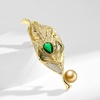 image:imageNONNYL Elegant South Sea Golden Pearl Brooch Pins Costume Jewelry For Women Fashion Christmas Gifts Wife Mom Girlfriend Anniversary Birthday Fine Jewelry Gifts for Her NO2247