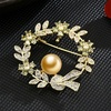 image:imageNONNYL Elegant South Sea Golden Pearl Brooch Pins Costume Jewelry For Women Fashion Christmas Gifts Wife Mom Girlfriend Anniversary Birthday Fine Jewelry Gifts for Her NO1149