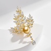 image:imageNONNYL Elegant South Sea Golden Pearl Brooch Pins Costume Jewelry For Women Fashion Christmas Gifts Wife Mom Girlfriend Anniversary Birthday Fine Jewelry Gifts for Her NO2243
