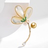 image:imageNONNYL Elegant South Sea Golden Pearl Brooch Pins Costume Jewelry For Women Fashion Christmas Gifts Wife Mom Girlfriend Anniversary Birthday Fine Jewelry Gifts for Her NO2261