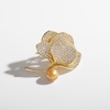 image:imageNONNYL Elegant South Sea Golden Pearl Brooch Pins Costume Jewelry For Women Fashion Christmas Gifts Wife Mom Girlfriend Anniversary Birthday Fine Jewelry Gifts for Her NO1135