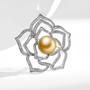 image:imageNONNYL Elegant South Sea Golden Pearl Brooch Pins Costume Jewelry For Women Fashion Christmas Gifts Wife Mom Girlfriend Anniversary Birthday Fine Jewelry Gifts for Her NO2268