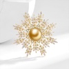 image:imageNONNYL Elegant South Sea Golden Pearl Brooch Pins Costume Jewelry For Women Fashion Christmas Gifts Wife Mom Girlfriend Anniversary Birthday Fine Jewelry Gifts for Her NO2266