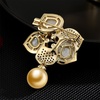 image:imageNONNYL Elegant South Sea Golden Pearl Brooch Pins Costume Jewelry For Women Fashion Christmas Gifts Wife Mom Girlfriend Anniversary Birthday Fine Jewelry Gifts for Her NO2256