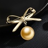 image:imageNONNYL Elegant South Sea Golden Pearl Brooch Pins Costume Jewelry For Women Fashion Christmas Gifts Wife Mom Girlfriend Anniversary Birthday Fine Jewelry Gifts for Her NO2245