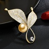 image:imageNONNYL Elegant South Sea Golden Pearl Brooch Pins Costume Jewelry For Women Fashion Christmas Gifts Wife Mom Girlfriend Anniversary Birthday Fine Jewelry Gifts for Her NO1169