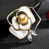 image:imageNONNYL Elegant South Sea Golden Pearl Brooch Pins Costume Jewelry For Women Fashion Christmas Gifts Wife Mom Girlfriend Anniversary Birthday Fine Jewelry Gifts for Her NO1157