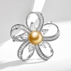 image:imageNONNYL Elegant South Sea Golden Pearl Brooch Pins Costume Jewelry For Women Fashion Christmas Gifts Wife Mom Girlfriend Anniversary Birthday Fine Jewelry Gifts for Her NO1173