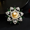 image:imageNONNYL Elegant South Sea Golden Pearl Brooch Pins Costume Jewelry For Women Fashion Christmas Gifts Wife Mom Girlfriend Anniversary Birthday Fine Jewelry Gifts for Her NO1168