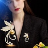 image:imageNONNYL Elegant South Sea Golden Pearl Brooch Pins Costume Jewelry For Women Fashion Christmas Gifts Wife Mom Girlfriend Anniversary Birthday Fine Jewelry Gifts for Her NO1142