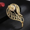 image:imageNONNYL Elegant South Sea Golden Pearl Brooch Pins Costume Jewelry For Women Fashion Christmas Gifts Wife Mom Girlfriend Anniversary Birthday Fine Jewelry Gifts for Her NO1161