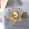 image:imageNONNYL Elegant South Sea Golden Pearl Brooch Pins Costume Jewelry For Women Fashion Christmas Gifts Wife Mom Girlfriend Anniversary Birthday Fine Jewelry Gifts for Her NO2272