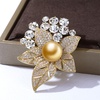 image:imageNONNYL Elegant South Sea Golden Pearl Brooch Pins Costume Jewelry For Women Fashion Christmas Gifts Wife Mom Girlfriend Anniversary Birthday Fine Jewelry Gifts for Her NO2272