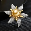 image:imageNONNYL Elegant South Sea Golden Pearl Brooch Pins Costume Jewelry For Women Fashion Christmas Gifts Wife Mom Girlfriend Anniversary Birthday Fine Jewelry Gifts for Her NO1144