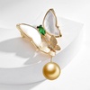 image:imageNONNYL Elegant South Sea Golden Pearl Brooch Pins Costume Jewelry For Women Fashion Christmas Gifts Wife Mom Girlfriend Anniversary Birthday Fine Jewelry Gifts for Her NO1174