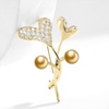 image:imageNONNYL Elegant South Sea Golden Pearl Brooch Pins Costume Jewelry For Women Fashion Christmas Gifts Wife Mom Girlfriend Anniversary Birthday Fine Jewelry Gifts for Her NO1139