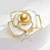 image:imageNONNYL Elegant South Sea Golden Pearl Brooch Pins Costume Jewelry For Women Fashion Christmas Gifts Wife Mom Girlfriend Anniversary Birthday Fine Jewelry Gifts for Her NO1157