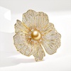 image:imageNONNYL Elegant South Sea Golden Pearl Brooch Pins Costume Jewelry For Women Fashion Christmas Gifts Wife Mom Girlfriend Anniversary Birthday Fine Jewelry Gifts for Her NO1167